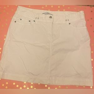 CROFT&BARROW SZ 14 WHITE SKORT
